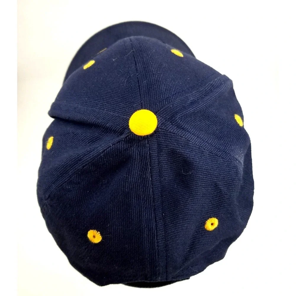 West Virginia Mountaineers Hat Cap Black Adjustable Strapback Embroidered WVU Lo